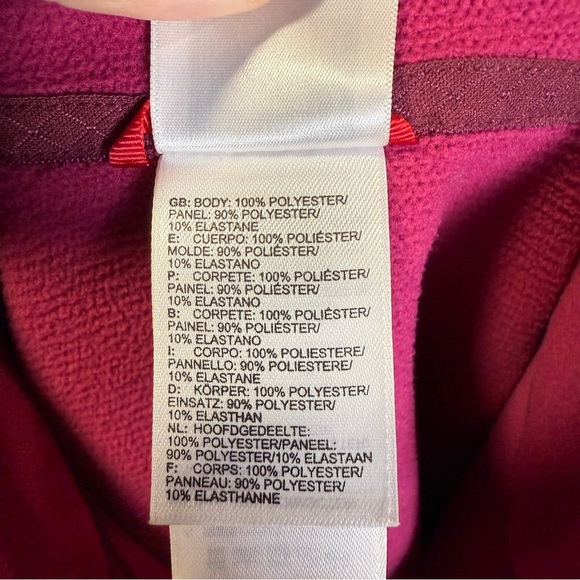 The North Face Magenta Half Zip Pullover, Size Medium - Picture 8 of 9